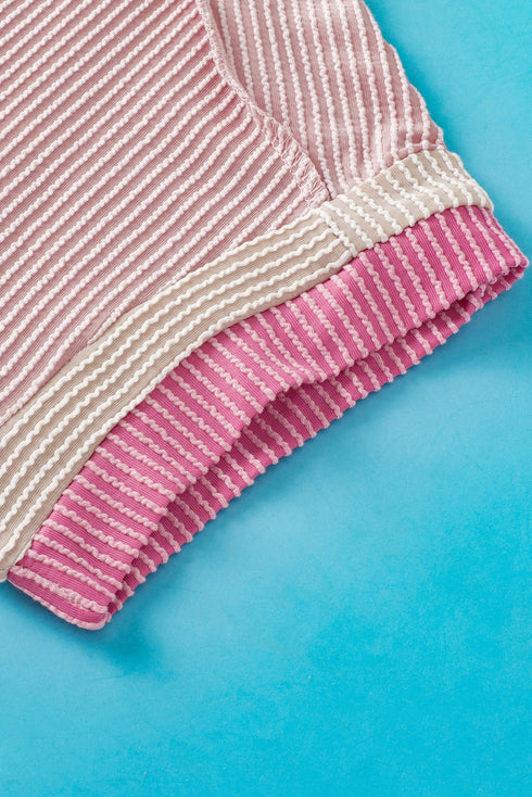 Soft Ribbed Crew Neck Everyday Knit Top