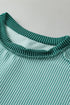 Soft Ribbed Crew Neck Everyday Knit Top