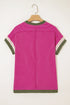 Soft Ribbed Crew Neck Everyday Knit Top