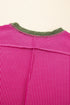 Soft Ribbed Crew Neck Everyday Knit Top