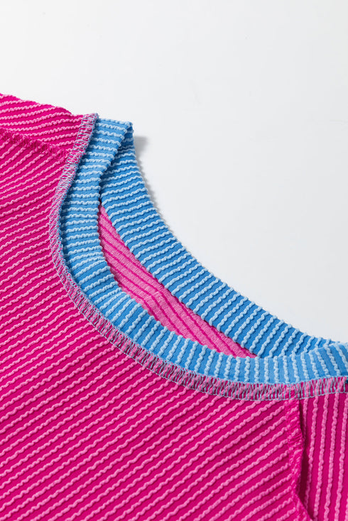 Soft Ribbed Crew Neck Everyday Knit Top