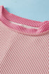 Soft Ribbed Crew Neck Everyday Knit Top