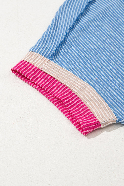 Soft Ribbed Crew Neck Everyday Knit Top