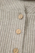 Soft Ribbed Drop Shoulder Button Front Henley Top