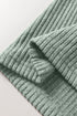 Soft Ribbed Drop Shoulder Button Front Henley Top