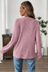 Soft Ribbed Drop Shoulder Button Front Henley Top