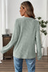 Soft Ribbed Drop Shoulder Button Front Henley Top