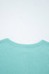 Soft Ribbed Knit Button Front Long Sleeve Top