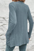 Soft Ribbed Knit Open Front Pocket Cardigan
