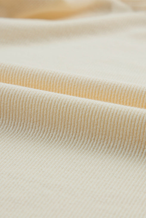 Soft Ribbed Knit Ruched Side Sleeveless Top