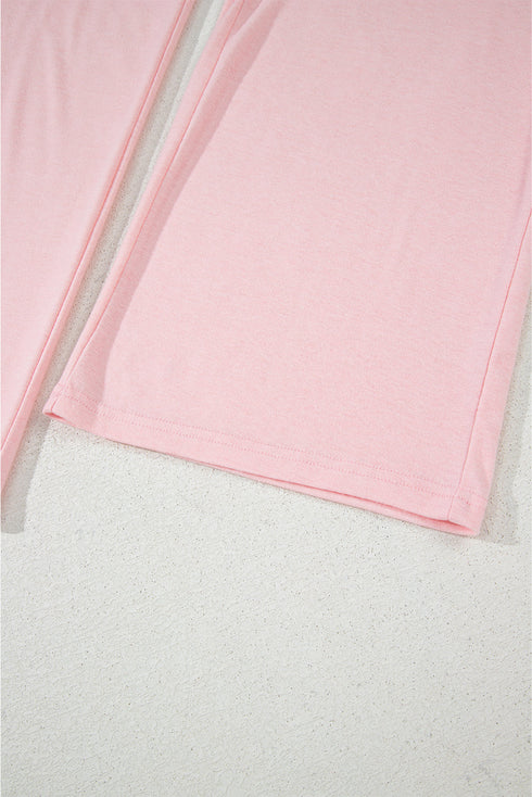 Soft Ribbed Knit Three Piece Cardigan Tank And Pant Set