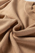 Soft Ribbed Puff Sleeve Crew Neck Knit Sweater