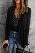 Soft Shawl Collar Open Front Ribbed Cardigan