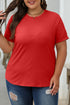 Soft Stretch Blend Crew Neck Short Sleeve Tee