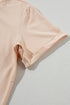 Soft Stretch Blend Crew Neck Short Sleeve Tee