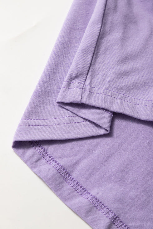 Soft Stretch Blend Crew Neck Short Sleeve Tee