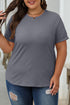 Soft Stretch Blend Crew Neck Short Sleeve Tee