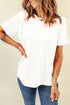 Soft Stretch Blend Crew Neck Short Sleeve Tee