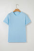Soft Stretch Blend Crew Neck Short Sleeve Tee