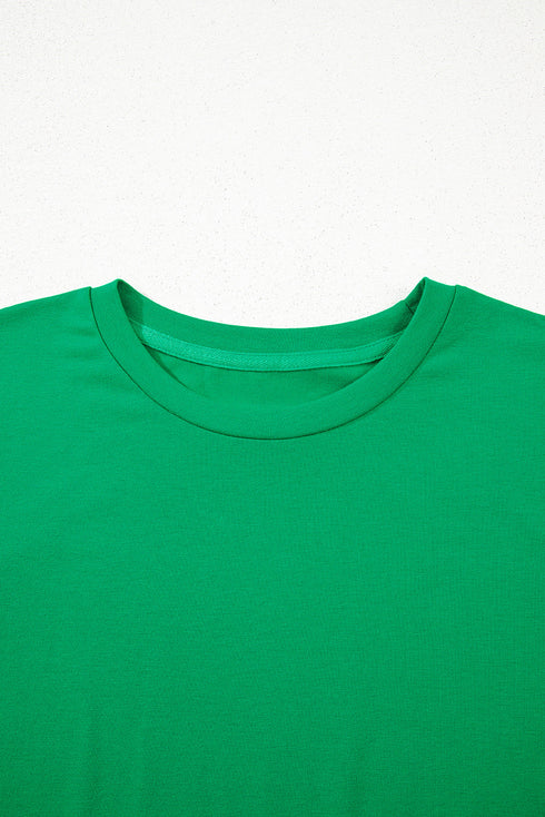 Soft Stretch Blend Crew Neck Short Sleeve Tee