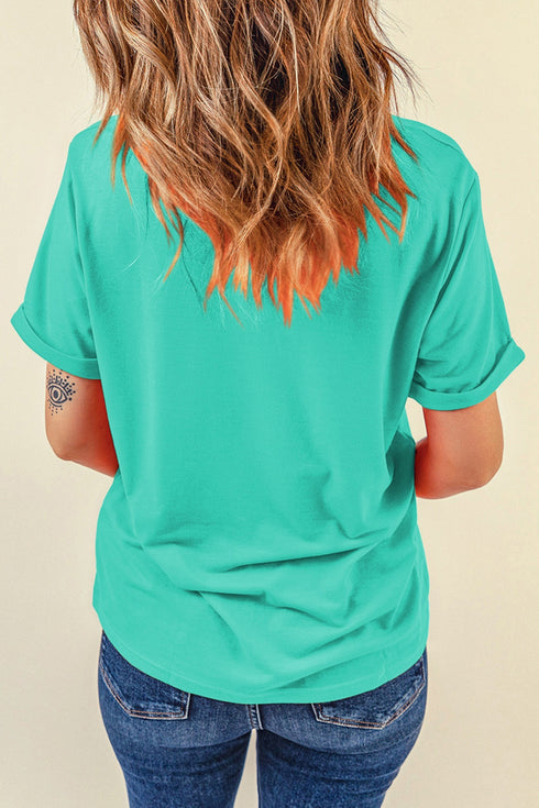 Soft Stretch Blend Crew Neck Short Sleeve Tee