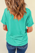 Soft Stretch Blend Crew Neck Short Sleeve Tee