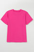 Soft Stretch Blend Crew Neck Short Sleeve Tee