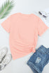 Soft Stretch Blend Crew Neck Short Sleeve Tee