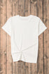 Soft Stretch Blend Crew Neck Short Sleeve Tee