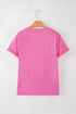 Soft Stretch Blend Crew Neck Short Sleeve Tee