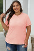 Soft Stretch Blend Crew Neck Short Sleeve Tee