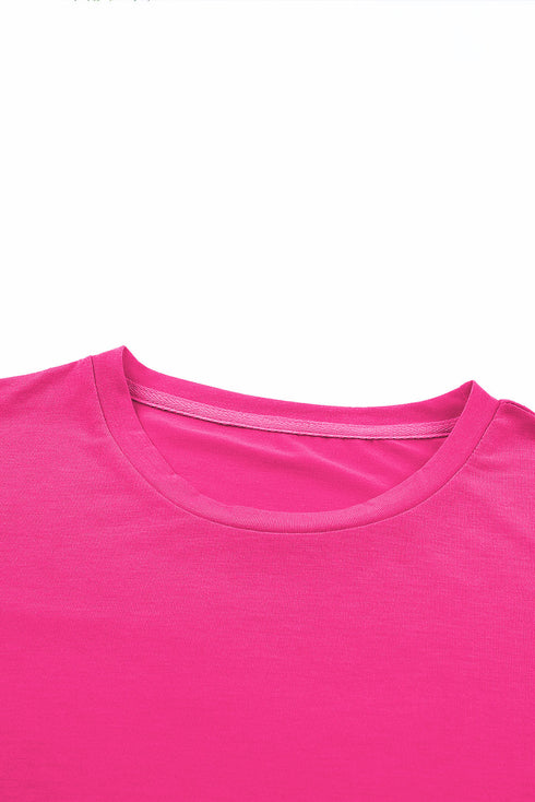 Soft Stretch Blend Crew Neck Short Sleeve Tee