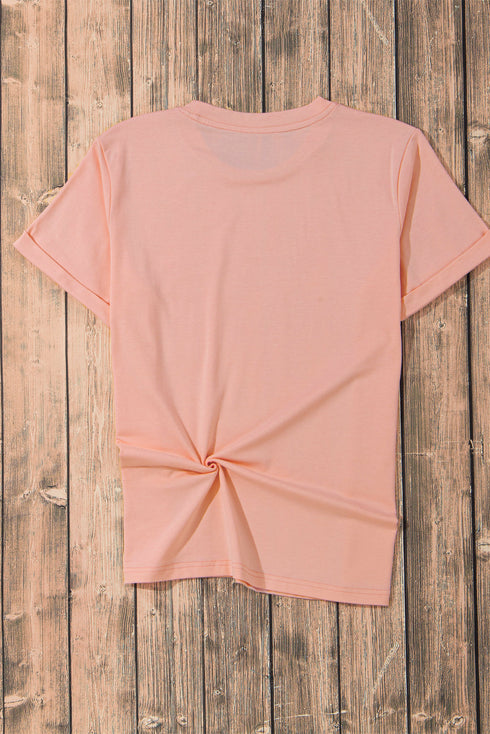 Soft Stretch Blend Crew Neck Short Sleeve Tee