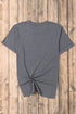 Soft Stretch Blend Crew Neck Short Sleeve Tee