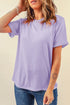 Soft Stretch Blend Crew Neck Short Sleeve Tee