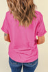 Soft Stretch Blend Crew Neck Short Sleeve Tee