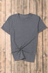 Soft Stretch Blend Crew Neck Short Sleeve Tee