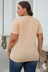 Soft Stretch Blend Crew Neck Short Sleeve Tee