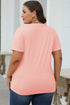 Soft Stretch Blend Crew Neck Short Sleeve Tee
