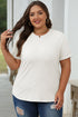 Soft Stretch Blend Crew Neck Short Sleeve Tee
