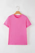 Soft Stretch Blend Crew Neck Short Sleeve Tee
