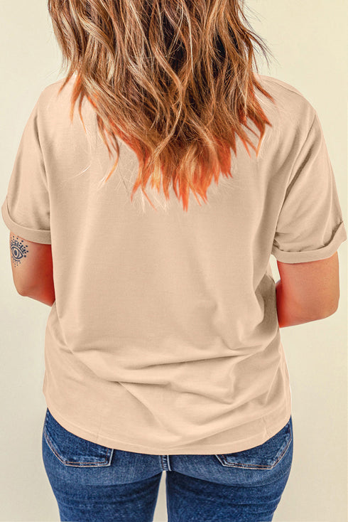 Soft Stretch Blend Crew Neck Short Sleeve Tee