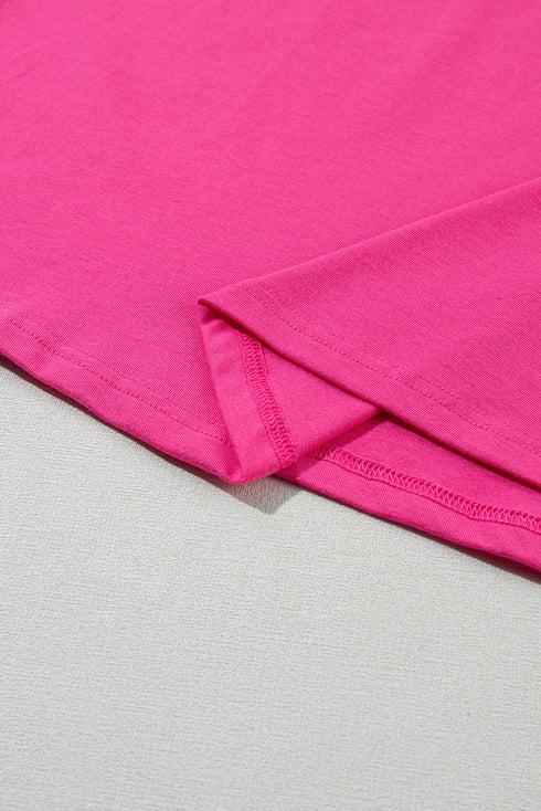Soft Stretch Blend Crew Neck Short Sleeve Tee