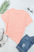 Soft Stretch Blend Crew Neck Short Sleeve Tee