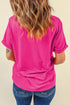 Soft Stretch Blend Crew Neck Short Sleeve Tee