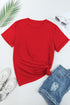 Soft Stretch Blend Crew Neck Short Sleeve Tee