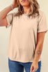 Soft Stretch Blend Crew Neck Short Sleeve Tee