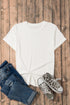 Soft Stretch Blend Crew Neck Short Sleeve Tee