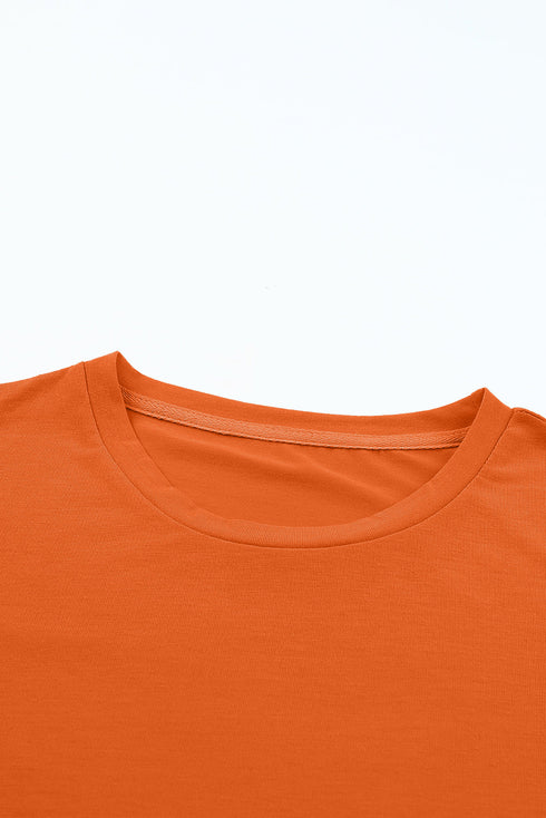 Soft Stretch Blend Crew Neck Short Sleeve Tee