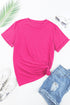 Soft Stretch Blend Crew Neck Short Sleeve Tee